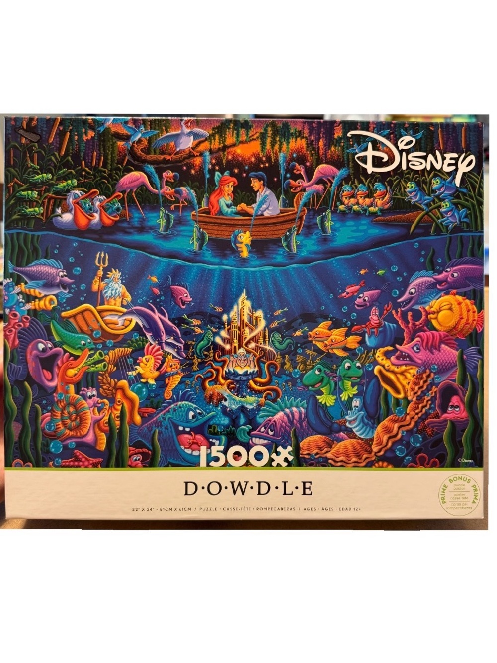 Disney Dowdle The Little Mermaid Part of Your World 1500 Pc Jigsaw Puzzle Ceaco